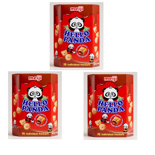 Bánh hiệu Meiji Hello Panda sô cô la - hộp 260gr